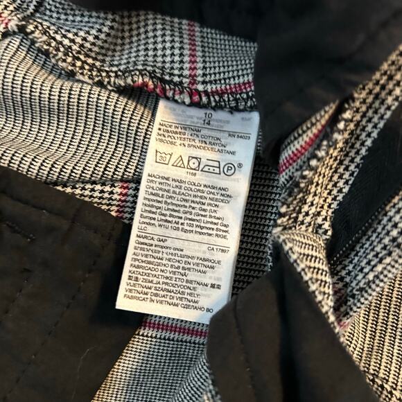 Modern norm core preppy GAP Curvy Signature Skinny Ankle Plaid Pants – Womens 10 - Picture 4 of 6